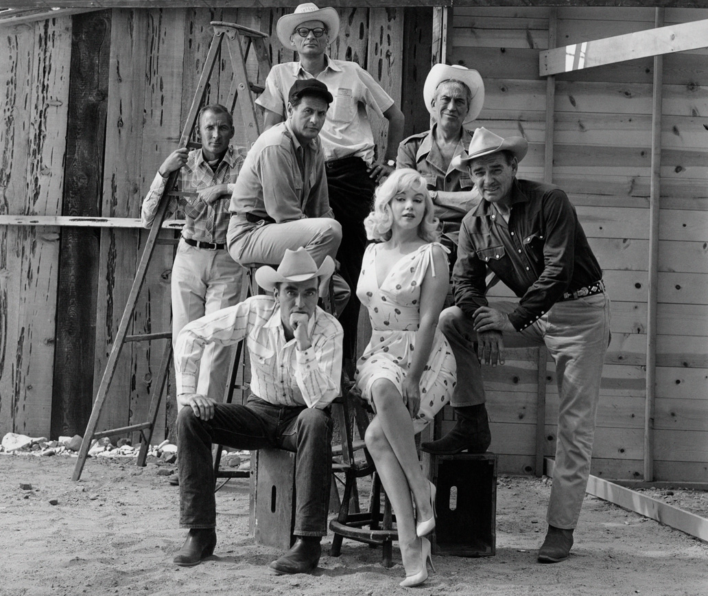 Elliot Erwitt, Marilyn Monroe, Clark Gable, Montgomery Clift, John Huston, Eli Wallach y Arthur Miller. ©Elliott Erwitt / Magnum Photos